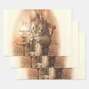 Feuille De Papier Cadeau "Mme Mouse Tricot" par Beatrix Potter