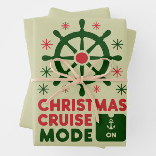 Feuille De Papier Cadeau Mode Croisière de Noël En Bateau Noël 2024