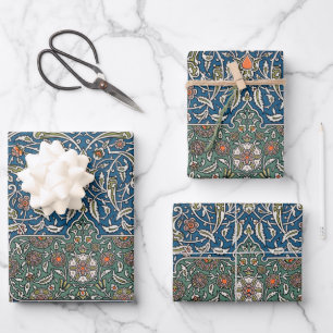 Feuille De Papier Cadeau Modèle floral arabe décoratif vintage