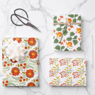 Feuille De Papier Cadeau Modèle floral folklorique ukrainien. Ukraine