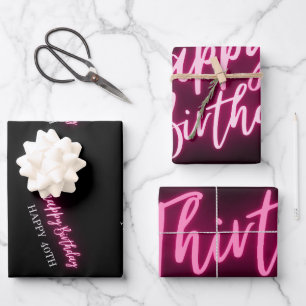 Feuille De Papier Cadeau Modern Talk 30 To Me 30e fête d'anniversaire Perso