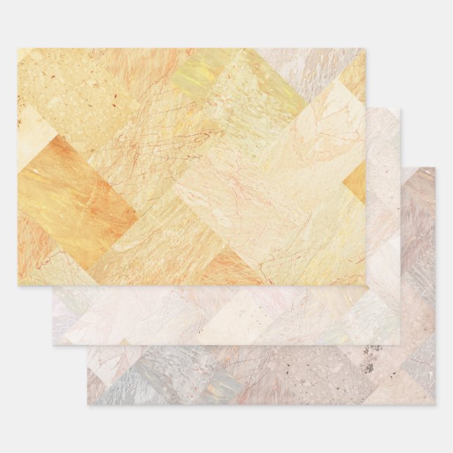 Feuille De Papier Cadeau Moderne Abstrait élégant Scandi (Lot)