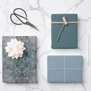 Feuille De Papier Cadeau Moderne D'Un Art Abstrait Semblable Dans Une Humeu
