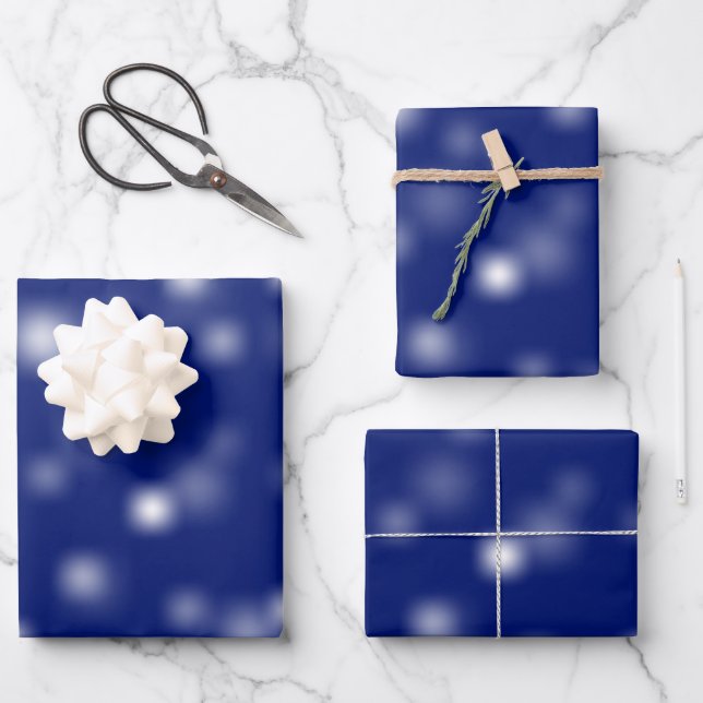 Feuille De Papier Cadeau Modeste blanc Jouer Random points de fond (Recto)