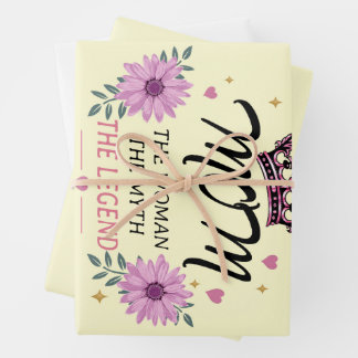 Feuille De Papier Cadeau Mom The Legend Mother's Day Gift
