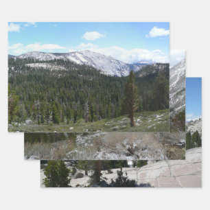 Feuille De Papier Cadeau Montagnes de la Sierra Nevada II depuis Yosemite