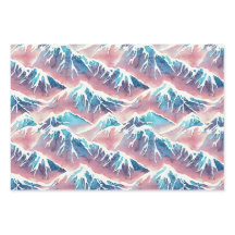 Montagnes Retro Snowy Pastel