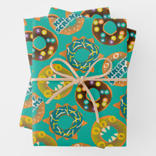 Feuille De Papier Cadeau Montres au travail   Cri Krispy