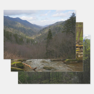 Feuille De Papier Cadeau Morton Vue sur les montagnes Great Smoky