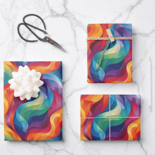 Feuille De Papier Cadeau motif abstrait cool