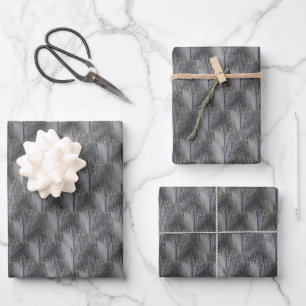 Feuille De Papier Cadeau Motif Abstrait de l'arbre de floraison