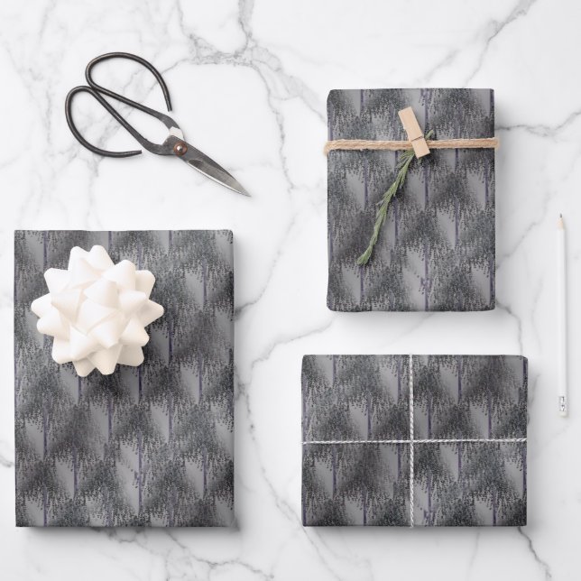 Feuille De Papier Cadeau Motif Abstrait de l'arbre de floraison (Recto)