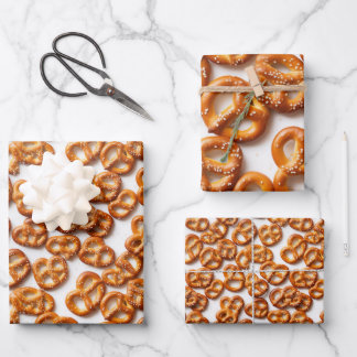 Feuille De Papier Cadeau Motif allemand Pretzels