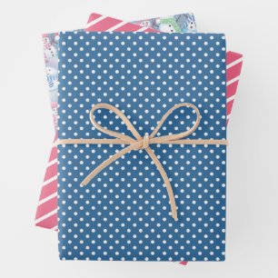 Feuille De Papier Cadeau Motif amusant et coloré de bonhommes de neige pour
