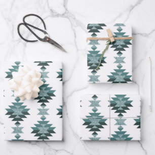 Feuille De Papier Cadeau Motif Burlap Aztec cadeau