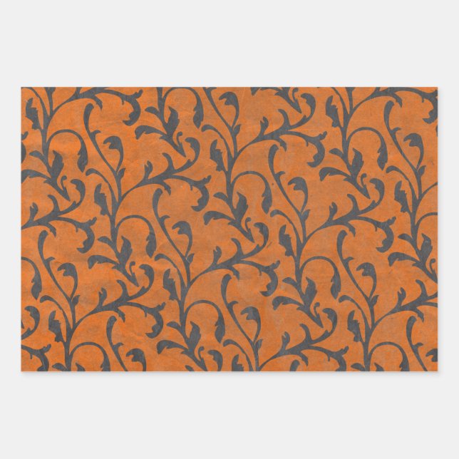 Feuille De Papier Cadeau Motif cadeau Éffrayant Déplaisant Halloween (Devant)