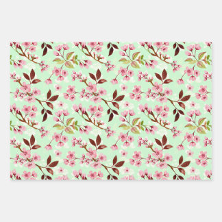 Feuille De Papier Cadeau Motif Cherry Blossoms