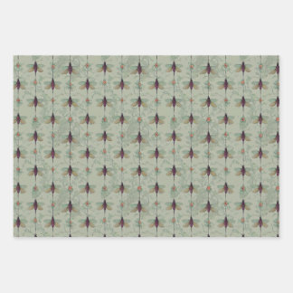 Feuille De Papier Cadeau Motif classique d'insectes