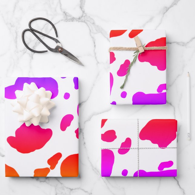 Feuille De Papier Cadeau Motif d'arty couleur élégant (Recto)