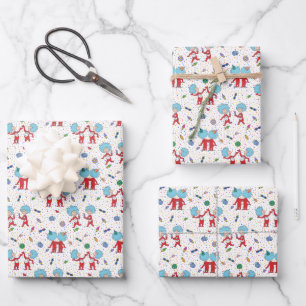 Feuille De Papier Cadeau Motif de célébration de Chose Un Chose Deux