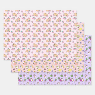 Feuille De Papier Cadeau motif de cochon de Guinée