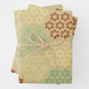 Feuille De Papier Cadeau Motif de mixage de thème japonais
