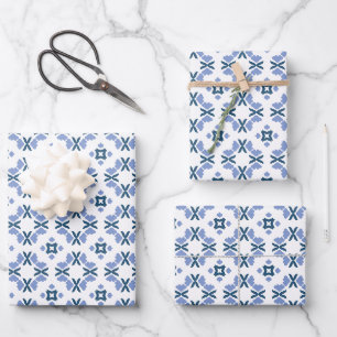 Feuille De Papier Cadeau Motif de pétales Abstraits