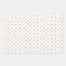 Motif de sushi Kawaii minimaliste Nourriture japon