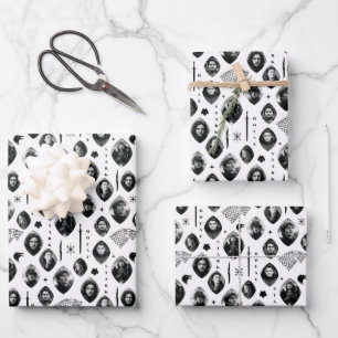 Feuille De Papier Cadeau Motif des icônes et des portraits Stark House