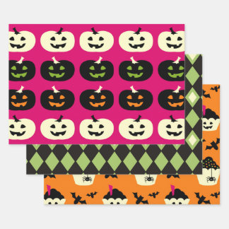 Feuille De Papier Cadeau Motif d'Halloween