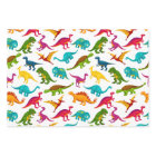Motif Dinosaure coloré avec nom