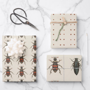 Feuille De Papier Cadeau Motif d'insectes de l'auteur de bogues Toutes les 