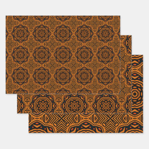 Feuille De Papier Cadeau Motif d'origine africaine no6