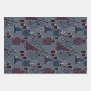Feuille De Papier Cadeau Motif ensorcelant d'Halloween au clair de lune