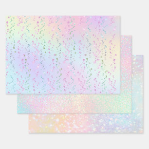 Feuille De Papier Cadeau motif faux parties scintillant