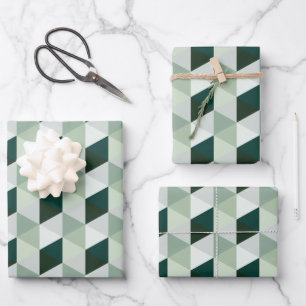 Feuille De Papier Cadeau Motif Géométrique Abstrait - N° 01