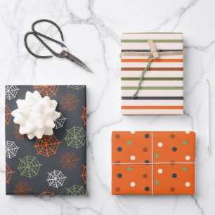 Feuille De Papier Cadeau Motif Halloween classique