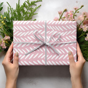 Feuille De Papier Cadeau Motif pastel pastel sur rose