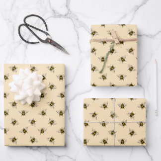 Feuille De Papier Cadeau Motif Queen Bee