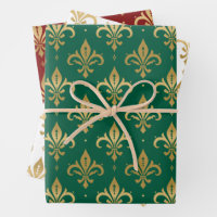 Motif sans soudure Gold fleur-de-lis