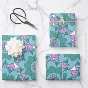 Feuille De Papier Cadeau Motif Super coloré de Boho Mandala