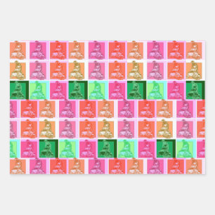 Feuille De Papier Cadeau Motoneige d'art pop cool