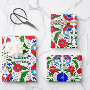 Feuille De Papier Cadeau Moyen-Orient arabe Motif en céramique