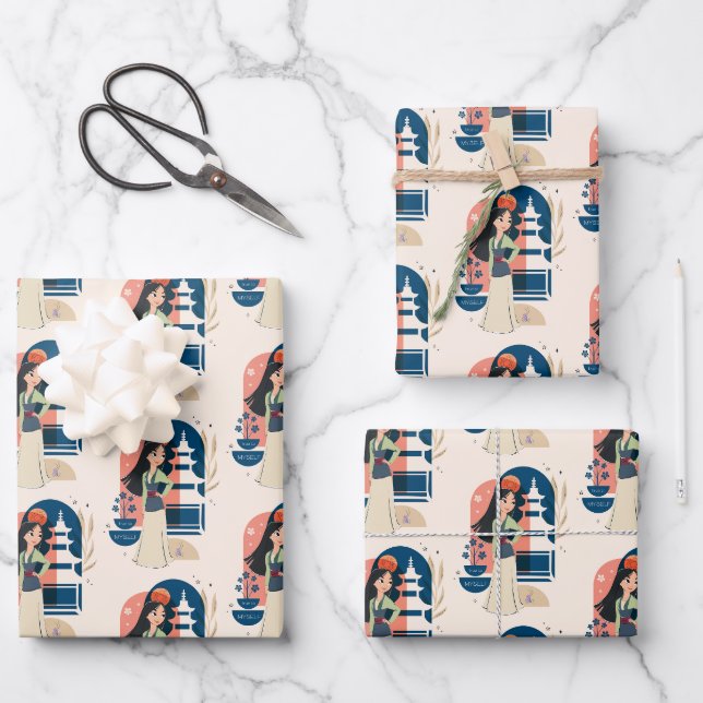 Feuille De Papier Cadeau Mulan est fidèle à moi (Recto)