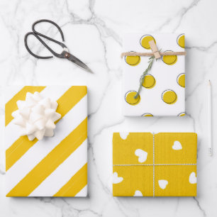 Feuille De Papier Cadeau Mustard Yellow Modern