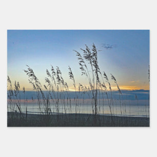 Feuille De Papier Cadeau Myrtle Beach Gris Sunrise Photo