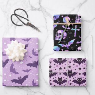 Feuille De Papier Cadeau Mystic Violet Gothique