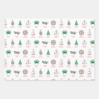 Feuille De Papier Cadeau Nautical Pun Christmas Wrapping Paper