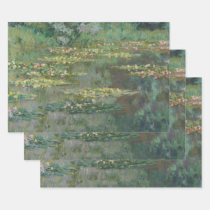 Feuille De Papier Cadeau Nénuphar Pond par Claude Monet, Art Vintage