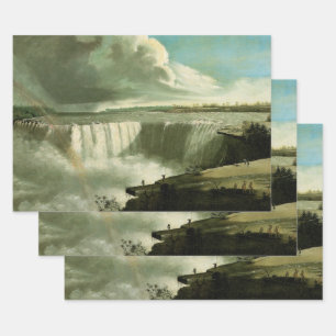 Feuille De Papier Cadeau Niagara Falls depuis Table Rock par John Vanderlyn